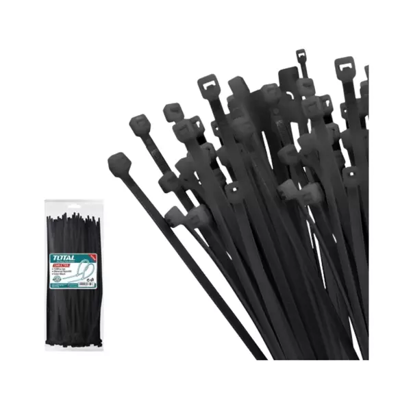 Total Cable Ties 250 X 4.8Mm Black Thtctb25048 (100Pcs Set) 1 Total Cable Ties 250 X 4.8Mm Black Thtctb25048 (100Pcs Set)