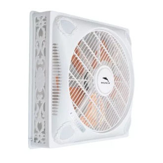 Dolphin Surface Ceiling Fan 18'' 100W 60x60, 3 Speeds, 4 LED Lights, 6HR Timer ME-1825