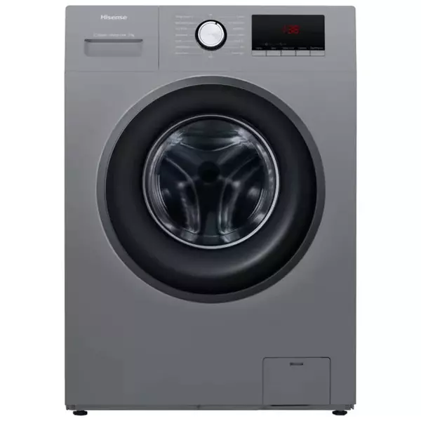 Hisense Washing Machine 9Kg Steam Care, Front Load, Led Display, Time Delay, Energy Efficient, Snowflake Drum, Titanium Wfpv9012Mt 1 Hisense Washing Machine 9Kg Steam Care, Front Load, Led Display, Time Delay, Energy Efficient, Snowflake Drum, Titanium Wfpv9012Mt