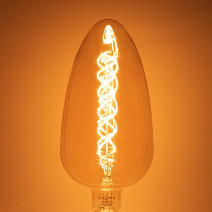 Tronic Glass Egg Shaped Vintage Bulb 8W E27 (Screw Type) 3 Tronic Glass Egg Shaped Vintage Bulb 8W E27 (Screw Type)