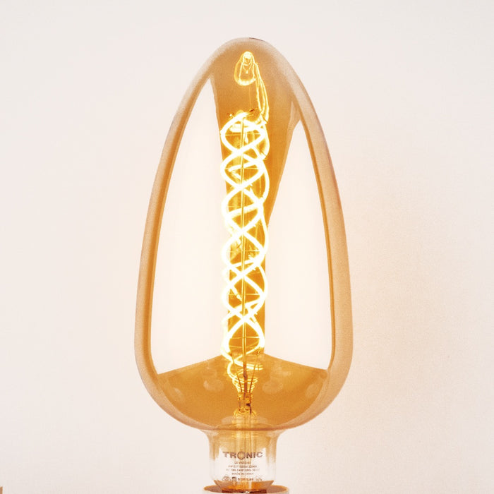 Tronic Glass Egg Shaped Vintage Bulb 8W E27 (Screw Type) 2 Tronic Glass Egg Shaped Vintage Bulb 8W E27 (Screw Type)