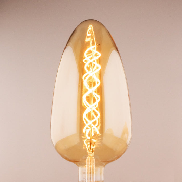 Tronic Glass Egg Shaped Vintage Bulb 8W E27 (Screw Type) 5 Tronic Glass Egg Shaped Vintage Bulb 8W E27 (Screw Type)