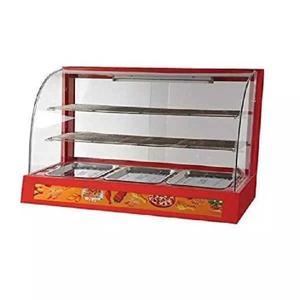 Generic Commercial Food Display Warmer Curved Glass 3 Plate 1 Generic Commercial Food Display Warmer Curved Glass 3 Plate