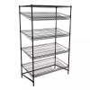 Generic Commercial Food Selling Wire Rack 5 Tier Black