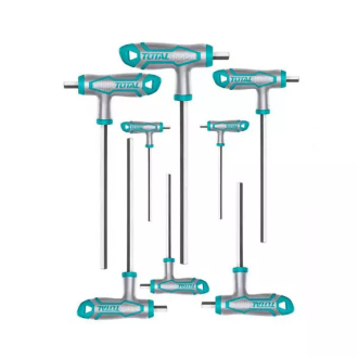 Total Hex Wrench & Allen Key Set T-handle 8pcs THHW8081