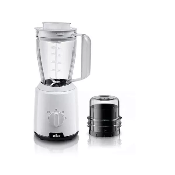Braun Blender 1.5L Plastic Jug With Dry Grinder 600W Jb101Ai-1015 2 Plastic Jars Stainless Steel Blades Ice Crush Function 2 Speed With Pulse 1 Braun Blender 1.5L Plastic Jug With Dry Grinder 600W Jb101Ai-1015 2 Plastic Jars Stainless Steel Blades Ice Crush Function 2 Speed With Pulse
