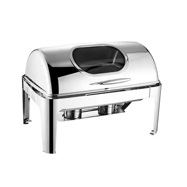 Generic Chaffing Dish With Glass Window Double Cf2028 1 Generic Chaffing Dish With Glass Window Double Cf2028