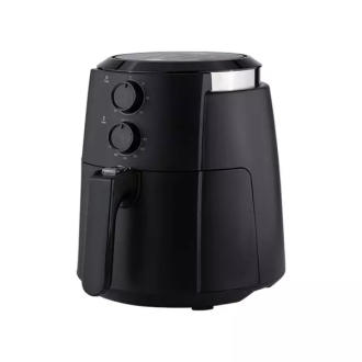 Evvoli Manual Air Fryer 1500W 4L with Adjustable Temperature & High Speed Air Circulation Black EVKA- AF4001BS