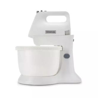 Kenwood Hand Mixer 5 Speed with Turbo Function 450w Hmp32.A0wh - 2 Beaters For Eggs And Cream And 2 Hooks For Mixing Dough 5 Speeds With Turbo Function