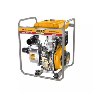 Ingco Diesel Water Pump 3.8HP with 12.5L Fuel Tank, Recoil Starting System GEP201