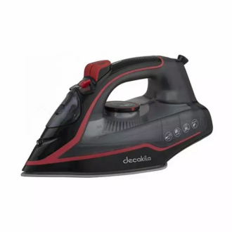 Decakila Steam Iron 210ml Tank Dry and Spray Function 2400w Keen001w teflon soleplate anti drip function spray function 0.8g spray shot mechanical temperature control