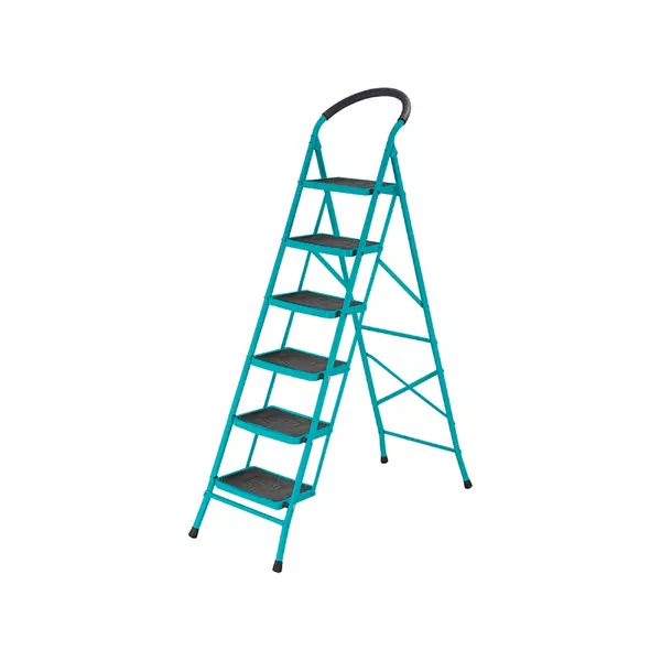 Total Steel Ladder 6 Steps 380X260Mm Max Load 150Kg Thlad09061 1 Total Steel Ladder 6 Steps 380X260Mm Max Load 150Kg Thlad09061