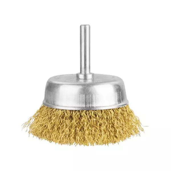 Total Wire Cup Brushes 50Mm 2&Quot; With Shank 1/4&Quot; For Steel, Cast Steel, Soft &Amp; Hard Wood Tac33021 1 Total Wire Cup Brushes 50Mm 2&Quot; With Shank 1/4&Quot; For Steel, Cast Steel, Soft &Amp; Hard Wood Tac33021