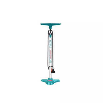 Total Tyre Hand Pump φ32*580mm with Bar & PSI Double Units, Aluminium Tube TMPP3201