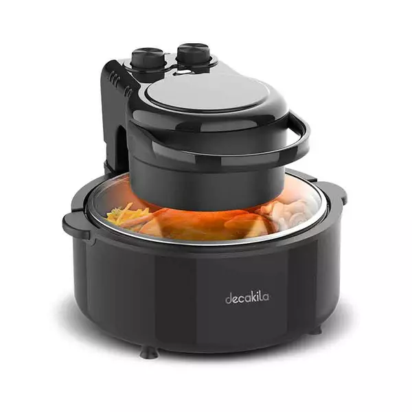 Decakila Airfryer 5.0L Manual 1200W Keec045B 60 Mins Timer Single Pot With Nonstick Coat Adjustable Temperature Automatic Shut Off 1 Decakila Airfryer 5.0L Manual 1200W Keec045B 60 Mins Timer Single Pot With Nonstick Coat Adjustable Temperature Automatic Shut Off